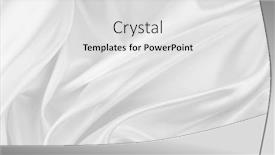  Presentation with rippled white silk - PPT theme enhanced with rippled-white-silk-fabric-texture background and a light gray colored foreground