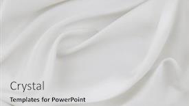  Presentation with rippled white silk - PPT theme enhanced with rippled-white-silk-fabric-texture background and a light gray colored foreground
