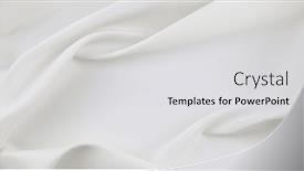  Presentation with rippled white silk - Presentation enhanced with rippled-white-silk-fabric-texture background and a light gray colored foreground