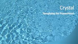  Presentation with ripples - PPT theme consisting of ripples-in-a-swimming-pool background and a teal colored foreground
