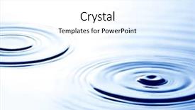  Presentation with ripple - Beautiful presentation theme featuring ripples in water backdrop and a  colored foreground