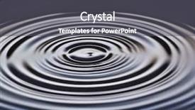  Presentation with ripple effect - Theme enhanced with ripples on water background and a dark gray colored foreground