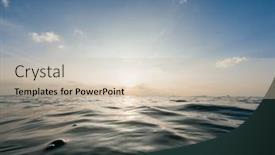  Presentation with ripples - Theme featuring ripples-texture-on-the-surface background and a soft green colored foreground