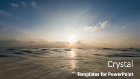  Presentation with ripples - Presentation theme consisting of ripples-texture-on-the-surface background and a violet colored foreground