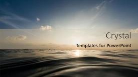  Presentation with ripples - Slide deck having ripples-texture-on-the-surface background and a soft green colored foreground