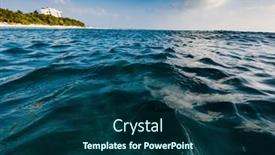  Presentation with ripples - Presentation having ripples-texture-on-the-surface background and a ocean colored foreground