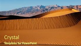  Presentation with sunlight - Slides having rippling-dunes-in-late-afternoon background and a tawny brown colored foreground