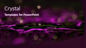  Presentation with blue neon - Slides enhanced with rippling-water-surface-in-neon background and a wine colored foreground