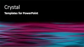  Presentation with blue neon - Audience pleasing slide deck consisting of rippling-water-surface-in-neon backdrop and a black colored foreground