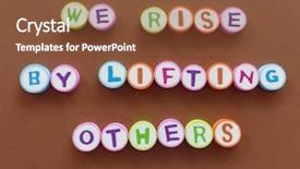  Presentation with motivational - Presentation consisting of rise by lifting other motivational background and a tawny brown colored foreground