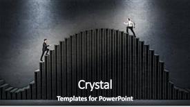  Presentation with top ten list - Slide set having rise challenge - two businessmen compete to get background and a black colored foreground