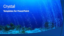  Presentation with rise - Slide deck having rise from the sea bed background and a gray colored foreground