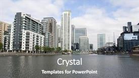  Presentation with dogs - Cool new slide deck with rise kingdoms - view of canary wharf backdrop and a gray colored foreground