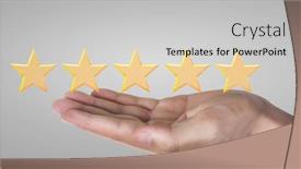  Presentation with evaluation - Slides with rise-on-increasing-five-stars background and a light gray colored foreground
