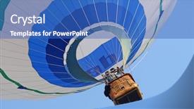  Presentation with balloon - Slides having rise up - fine image of hot air background and a teal colored foreground