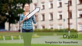  Presentation with happiness - Audience pleasing PPT layouts consisting of rise up - happiness direction and people concept backdrop and a seafoam green colored foreground