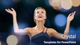  Presentation with glamour - Audience pleasing slides consisting of rise victory - people happiness holidays and glamour backdrop and a navy blue colored foreground