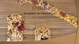  Presentation with food market - Slide deck with rising-prices-for-agricultural-crops background and a coral colored foreground