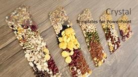  Presentation with derivatives - Presentation consisting of rising-prices-for-agricultural-crops background and a coral colored foreground