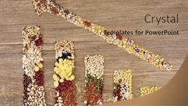  Presentation with derivatives - PPT theme enhanced with rising-prices-for-agricultural-crops background and a coral colored foreground