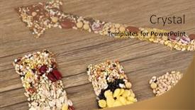  Presentation with derivatives - Presentation theme with rising-prices-for-agricultural-crops background and a coral colored foreground