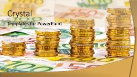  Presentation with rising star - Slide deck featuring rising profits and rising costs background and a lemonade colored foreground