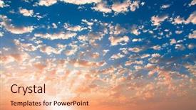  Presentation with sea sun - Colorful slide deck enhanced with rising sun leaves the sea backdrop and a coral colored foreground