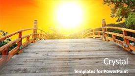  Presentation with japan - PPT layouts with rising sun watching the sunrise background and a gray colored foreground