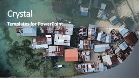  Presentation with slums - Amazing PPT theme having poor slums like this are backdrop and a gray colored foreground