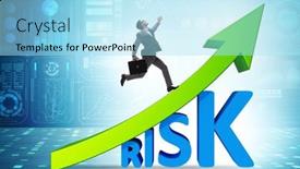  Presentation with risk management - PPT layouts consisting of risk-increase-concept-in-management background and a arctic colored foreground