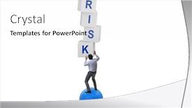  Presentation with risk management - Presentation enhanced with risk-management-concept-with-balancing background and a white colored foreground