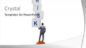  Presentation with risk management - Presentation enhanced with risk-management-concept-with-balancing background and a white colored foreground