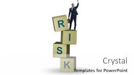  Presentation with risk management - Presentation design with risk-management-concept-with-businessman background and a white colored foreground