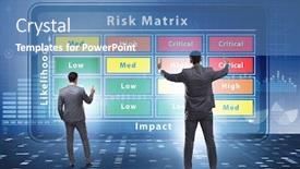  Presentation with impact - PPT layouts with risk-matrix-concept-with-impact background and a teal colored foreground