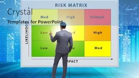  Presentation with impact - Audience pleasing slides consisting of risk-matrix-concept-with-impact backdrop and a light blue colored foreground