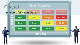  Presentation with impact - Slide deck enhanced with risk-matrix-concept-with-impact background and a light blue colored foreground