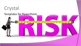  Presentation with risk assessment - Slide deck with risk-measurement-and-assessment-concept background and a white colored foreground