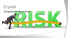  Presentation with risk assessment - Presentation theme with risk-measurement-and-assessment-concept background and a white colored foreground