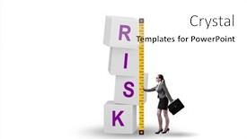  Presentation with risk assessment - Slide set with risk-measurement-and-assessment-concept background and a white colored foreground