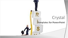  Presentation with risk assessment - Slide deck with risk-measurement-and-assessment-concept background and a white colored foreground