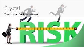  Presentation with risk assessment - Presentation consisting of risk-measurement-and-assessment-concept background and a white colored foreground