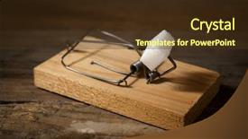  Presentation with cube - Audience pleasing slides consisting of risk medical equipment - sugar cube in a mousetrap backdrop and a tawny brown colored foreground