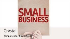  Presentation with business intelligence white robotic arm - Theme consisting of risk operations - small business card isolated background and a lemonade colored foreground