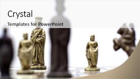  Presentation with global chess - Beautiful theme featuring risk plan - image of a nice chess backdrop and a white colored foreground