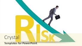  Presentation with risk - Slide deck with risk-reduction-and-mitigation-concept background and a blonde colored foreground