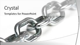  Presentation with iron - Presentation theme having strong link - close up image of iron background and a white colored foreground