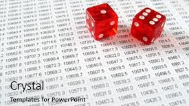  Presentation with financial - Audience pleasing PPT layouts consisting of risk analysis - two red dice backdrop and a light gray colored foreground
