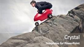  Presentation with race car a red racing - Amazing PPT theme having learning difficulties - young businessman with red car backdrop and a gray colored foreground