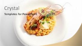  Presentation with thai food - Cool new PPT layouts with risotto-tom-yam-with-argentinian backdrop and a white colored foreground