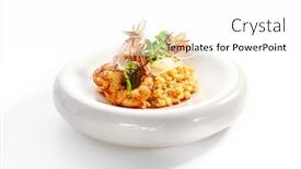  Presentation with thai food - Slide set with risotto-tom-yam-with-argentinian background and a white colored foreground